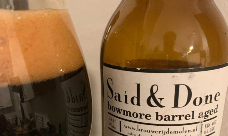 Said and Done van Brouwerij de Molen uitgeschonken in een glas
